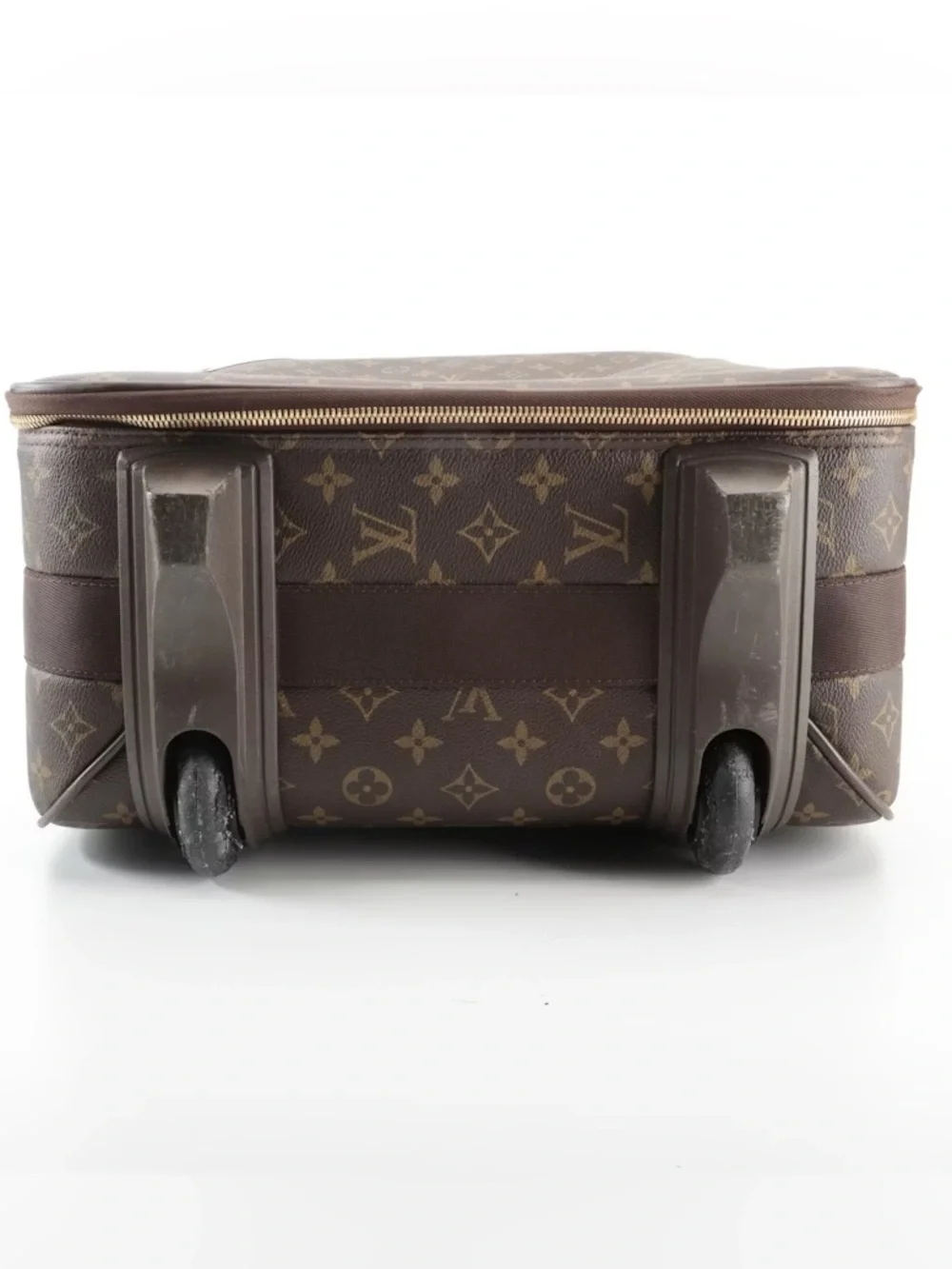 Louisa Vuitton Pégase 50 Rolling Suitcase Monogram Canvas & Vachetta Leather